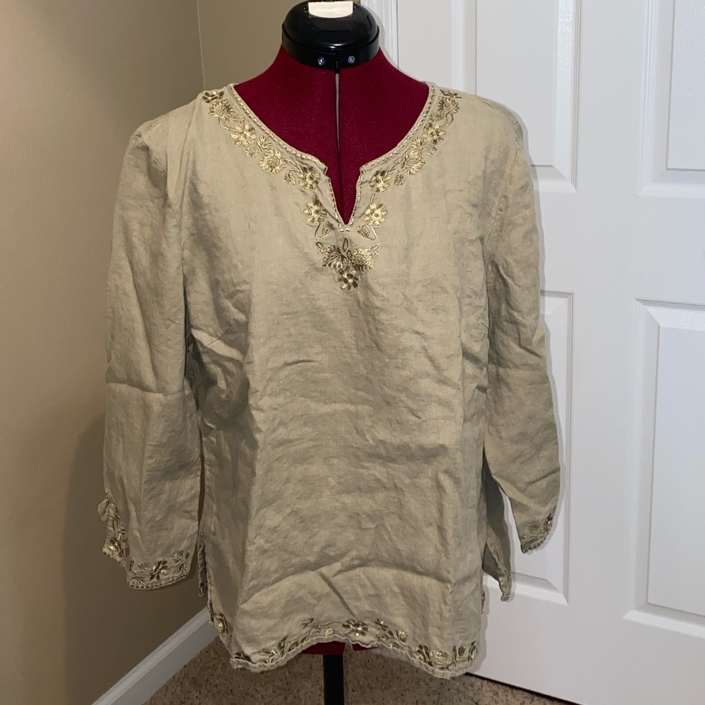 Sonoma Brown/Green Tunic